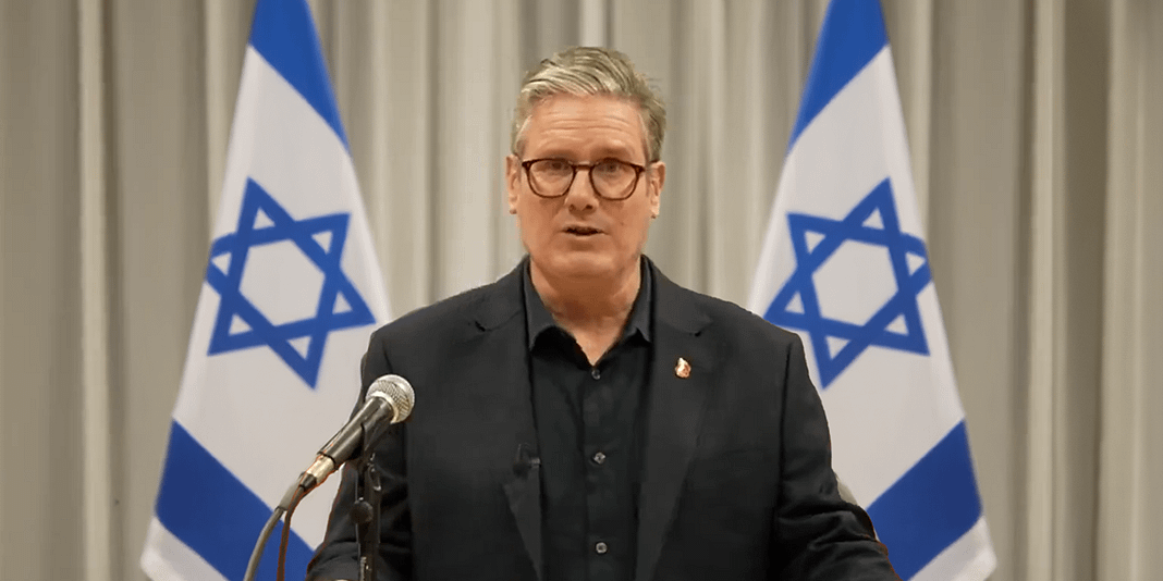 starmer-israel-flags