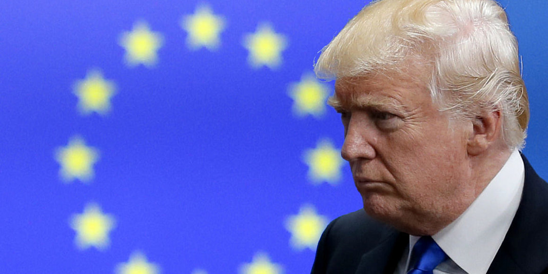 US President Donald J. Trump meeting EU leaders
