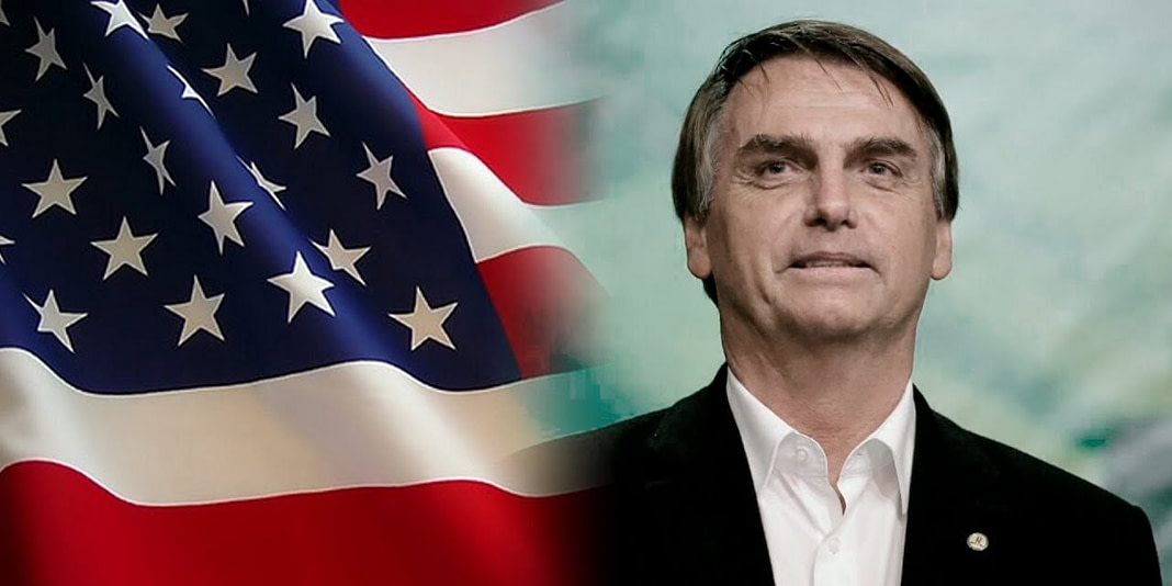 bolsonaro bandiera USA