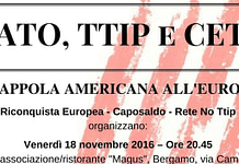 18 Novembre 2016 | CONFERENZA NATO, TTIP E CETA
